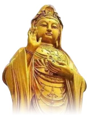 文章中的金色观音像